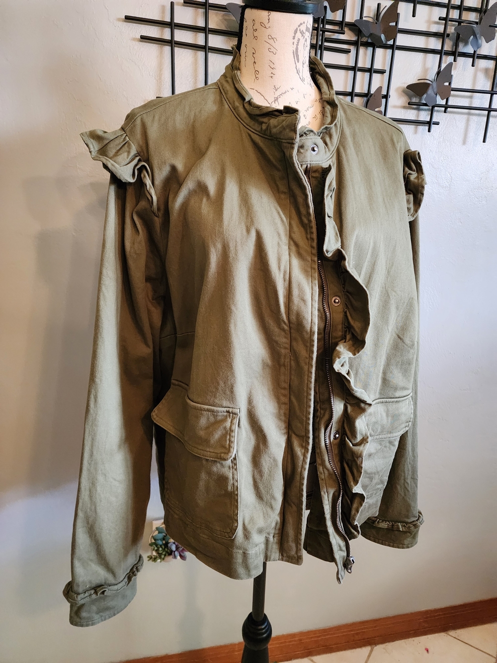 Torrid Women's Utility Jacket in Olive Green